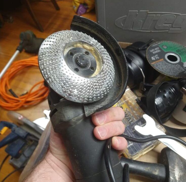 Stump Grinding with a Harbor Freight Grinder